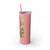 Skinny Personalized Tumbler with Straw, 20oz