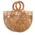 Portable Bamboo Basket Straw Beach Bag