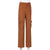 Green Corduroy cargo retro style trousers high waist pants For Women