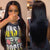 Women Black 70cm Long Straight Full Wigs Heat Resistant Synthetic Hair Wigs