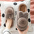 Cotton Slippers Women's Thick Bottom Non-slip Three-dimensional Plush