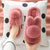 Cotton Slippers Women's Thick Bottom Non-slip Three-dimensional Plush