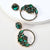 Inlaid Shiny Glass Alloy Earrings For Women