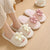 Flowers Openings Cotton Slippers Color Matching Home