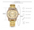 Brand Rose Gold rhinestone quartz Watch Luxury for Women  Casual