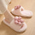 Flowers Openings Cotton Slippers Color Matching Home