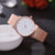 Fashion Brand 4pcs/set Women Rose Gold Watches Luxury Ladies Wrist Watch