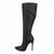 Winter Over The Knee Women Boots Leather Sexy High Heels Slip on Shoes Pointed Toe