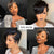 Short Lace Front Wigs Brazilian Human Hair Wig Brazilian Straight Pre Plucked