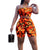 Camouflage Print Casual Two Piece Set Crop Top and Pants Women Sexy Bodycon Romper