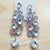 Fashion Vine Shape bling Crystal Long Drop Earrings for Women