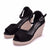 Plus Size Bohemian Women Sandals Ankle Strap Straw Platform wedges for women