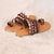 Flat leather sandals for women Bohemian Roman shouse Clip-toe Beach Shoes