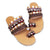 Flat leather sandals for women Bohemian Roman shouse Clip-toe Beach Shoes