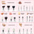 Professional Makeup Brushes Set 25pcs Natural-Synthetic