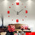 large wall clock watch 3d wall clocks de pared home decoration 3d wall stickers pecial  Living Room home decoration accessories