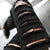 lady fashion casual pencil ripped slim pants skinny leggings with pocket pleated trousers