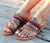 Flat leather sandals for women Bohemian Roman shouse Clip-toe Beach Shoes