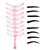 8pcs/set makeup eyebrow stencils professional beauty cosmetic tools grooming eyebrow drawing shaper