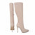 Winter Over The Knee Women Boots Leather Sexy High Heels Slip on Shoes Pointed Toe