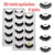 5 Pairs Mink False EyeLashes 3D winged Thick Lashes Natural