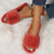 Women's Indoor Plush Flat Slippers