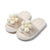 Flowers Openings Cotton Slippers Color Matching Home