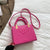 All-match Crocodile Pattern Portable And Fashion Textured Small Square Bag Women