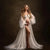 New pearl white Pregnant Photography Dresses Soft Mesh Beaded Elegant Maternity Dress Long Sleeve off shoulder Sexy Dress