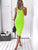 Summer Women Black Dresses Autumn Neon Green Sexy Bodycon Spaghetti Strap Midi Long Party Club Tank Dress For Women Female