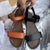 Leather Flat Casual Sandals for Women