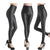 Leather Leggings Sexy Trousers Black Slim High Waist Shiny Pencil Pants