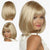 Women Synthetic Wigs Short Straight Bob Hairstyle Blonde