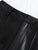 Long Black Soft Pu Leather Pants Women with Zipper High Waist Casual Elegant