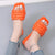 Soft Slippers Square Toe Flat Sandals for women