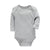 Organic Cotton Romper Long Sleeve Solid Color