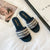 Women fashion Sandals luxury Brand Ladies Flat open toe Outdoor Slides