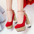 Glitter Silver Gold Red Pumps Women Wedding Party Shoes High-heel