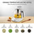 Electric Kettle Temperature Control Glass Tea Kettle Programmable Control Tea Pot, 2 Liter Stainless Steel Tea Maker & Coffe