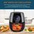 5.3 Qt. Digital Air Fryer with non-stick coating, Black