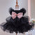 Black Princess Dress Bow Mesh Pet Dog Clothing Cake Dress Chihuahua Cute Puppy Summer Wedding Skirt for Small Dog Fashion Girl