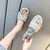 Women fashion Sandals luxury Brand Ladies Flat open toe Outdoor Slides