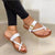 Women Slippers Clip Toe Flat Sandal Tied Casual Flip Flops