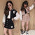 Baseball Coats + Slim Skirt 2Pcs Suit Spring Autumn Teen Girls Clothing Sets Fashion Letter Printing Outfits Kid Tracksuit 4-14Y