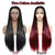 Long Straight Synthetic Lace Front Wigs Resistant Fiber With Baby Hair