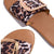 Buckle flat Sandal Leopard Print Square for Women