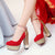 Glitter Silver Gold Red Pumps Women Wedding Party Shoes High-heel