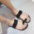 Women Sandals Flat Outside Slides Shining Crystal Ladies Slippers