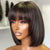 Bob's Human Hair Lace frontal straight Wig