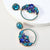 Inlaid Shiny Glass Alloy Earrings For Women